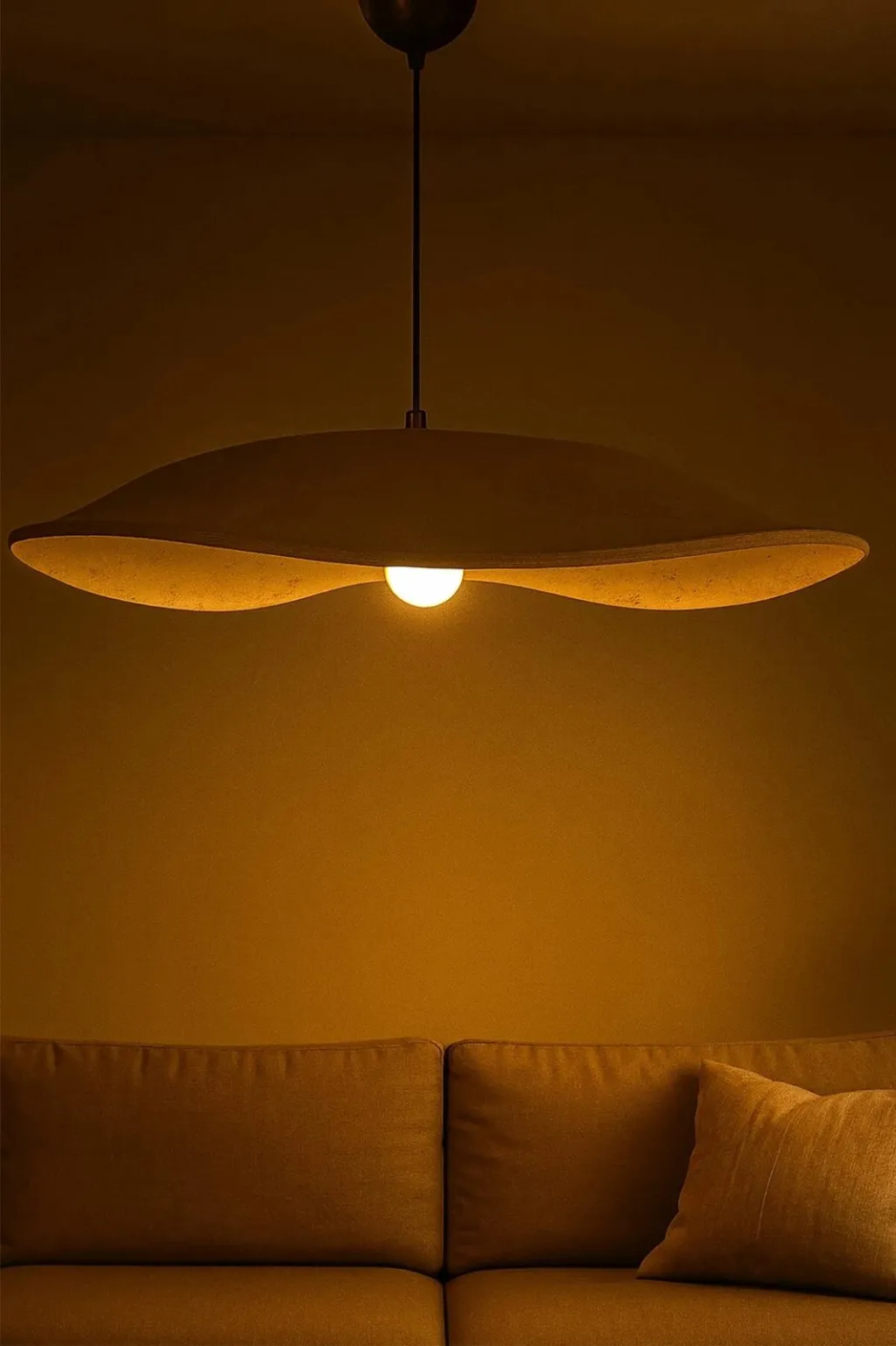 Llambë tavani Opviq, vintage, ari, BK218 - 2