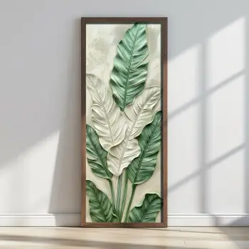 Pikturë dekorative me kornizë MDF, Wallity, LONG028-S/120-40, shumëngjyrëshe, 40x120cm