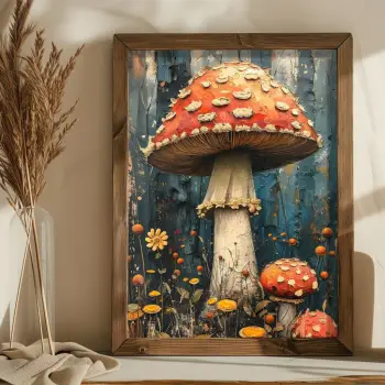Pikturë dekorative me kornizë MDF, Wallity, AI181, shumëngjyrëshe, 35x47x3.5cm