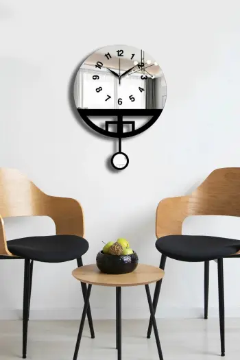 Orë muri dekorative Wallity, Vlnt108Gu, e zezë