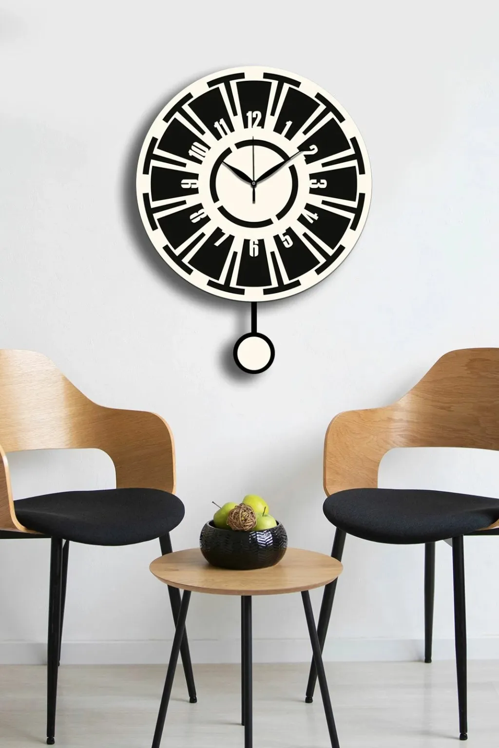 Orë muri dekorative Wallity, krem e zezë, Vlnt114Kr - 1