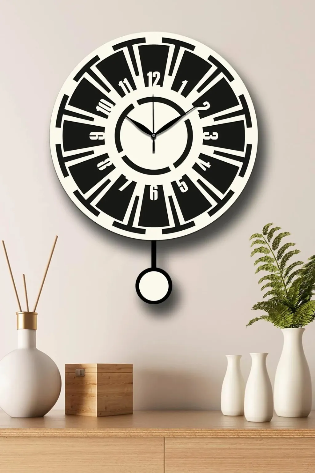 Orë muri dekorative Wallity, krem e zezë, Vlnt114Kr - 2