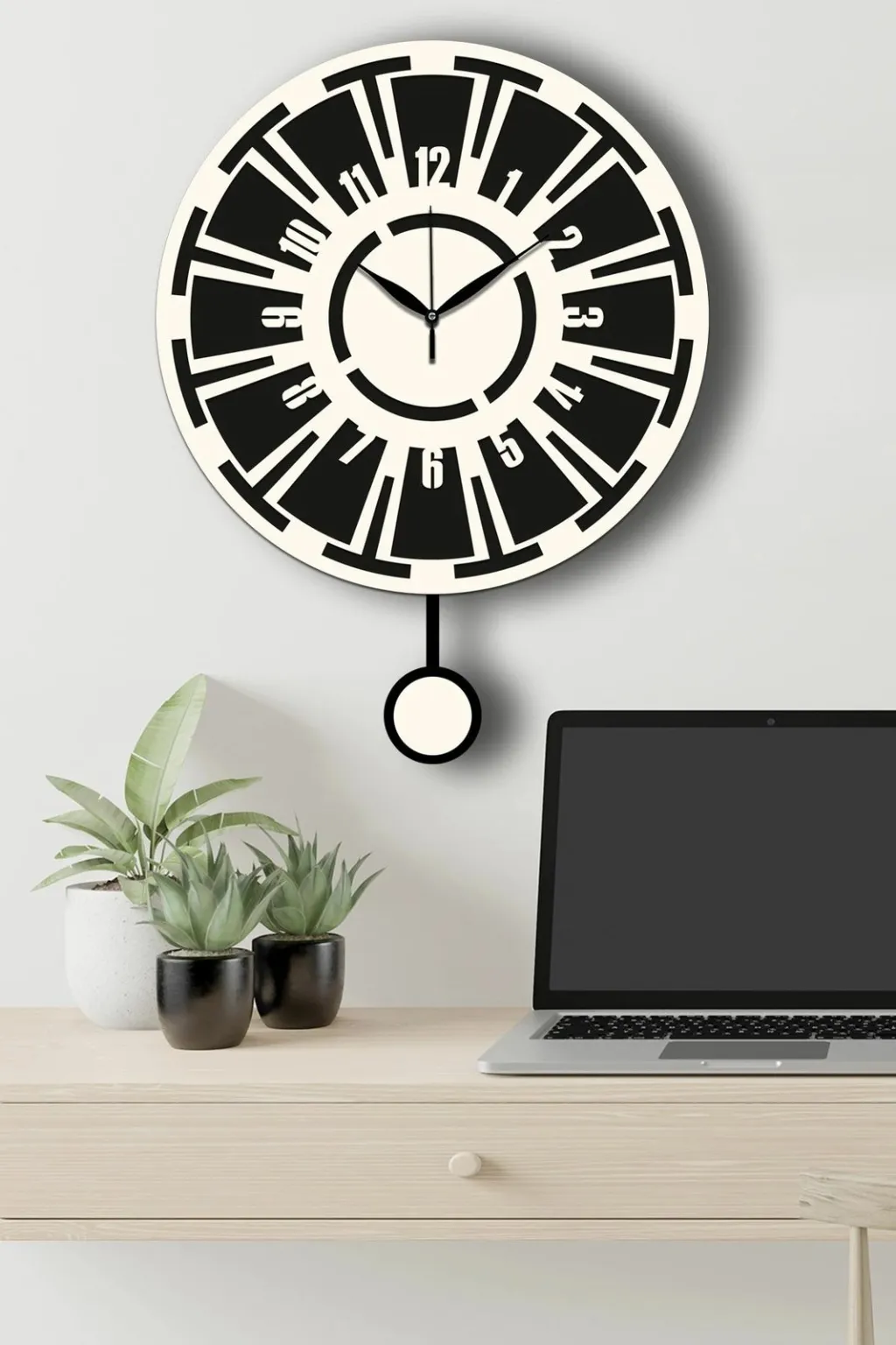 Orë muri dekorative Wallity, krem e zezë, Vlnt114Kr - 4