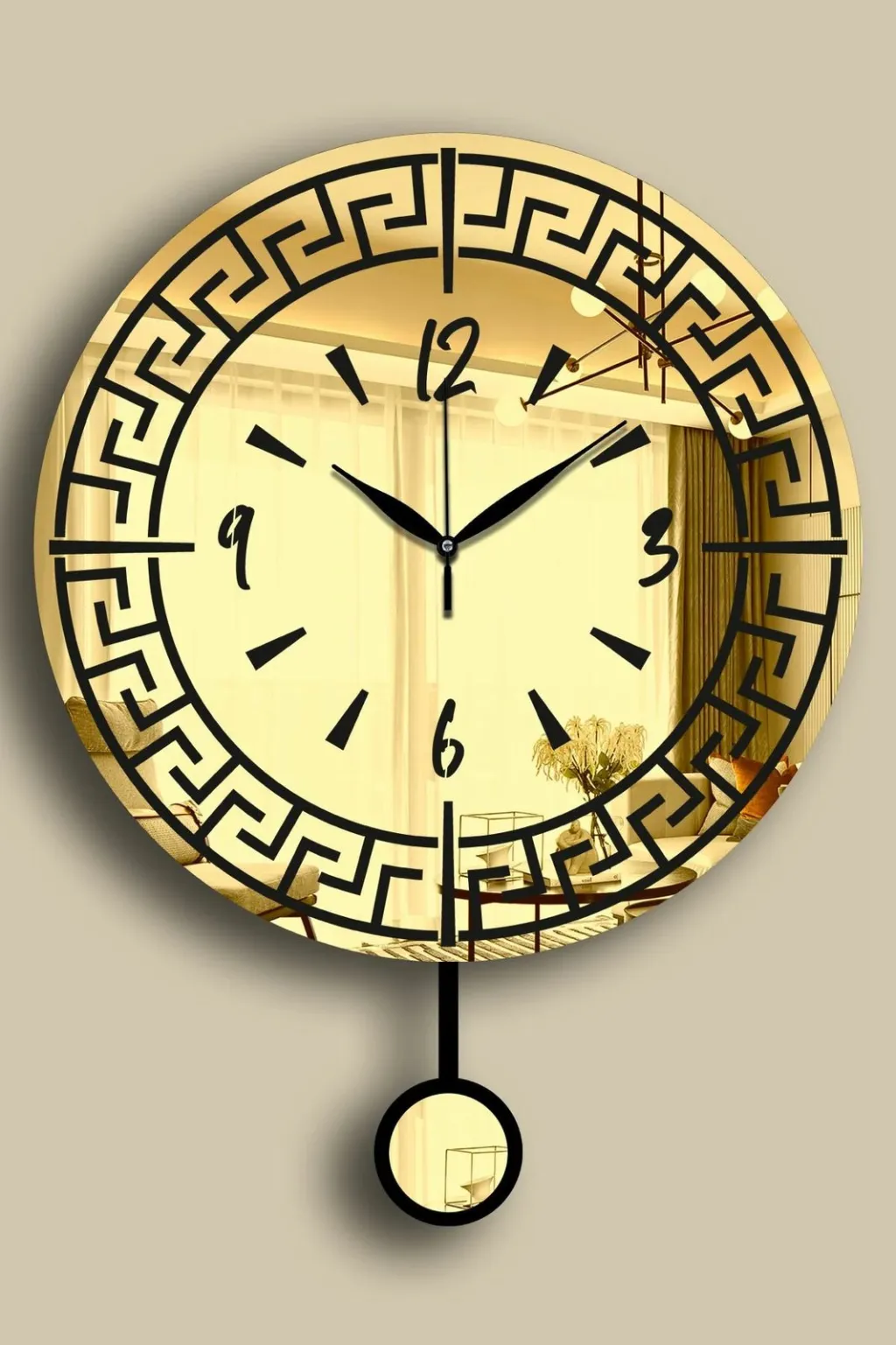 Orë muri dekorative Wallity, ngjyrë ari, Vlnt113Al - 5
