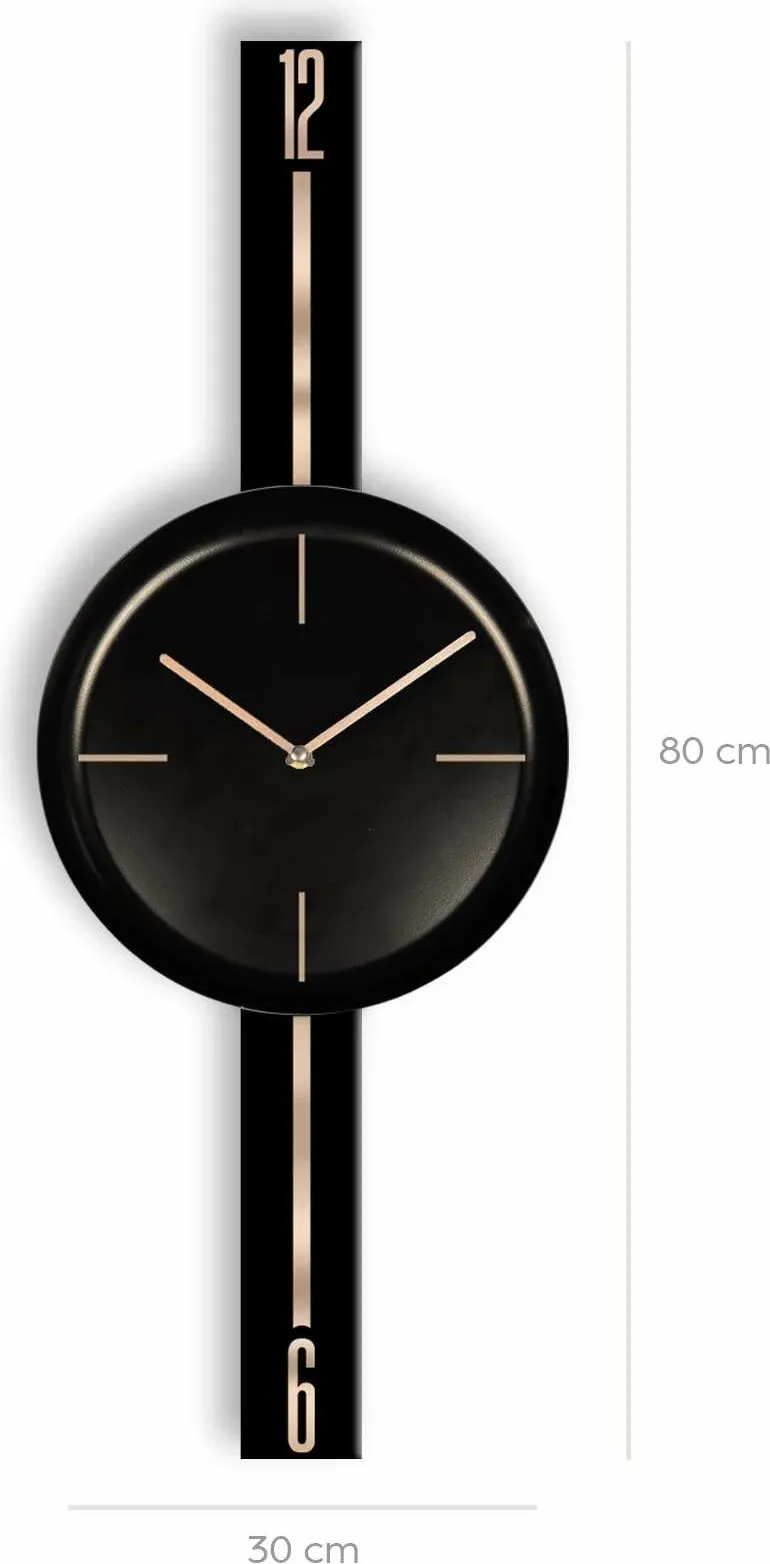 Orë muri dekorative Wallity, Vlnt103Syhsy, e zezë - 4