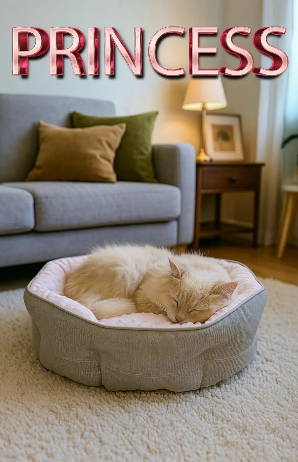 Shtrat për kafshë, Paws & Whiskers, Princess S, rozë - 1