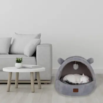 Shtrat për kafshë shtëpiake Tom Cat, ngjyrë gri