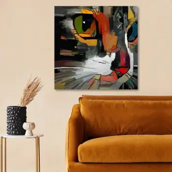 Pikturë dekorative në kanavacë, shumëngjyrëshe, Wallity KNV4413_4040, 40x40cm