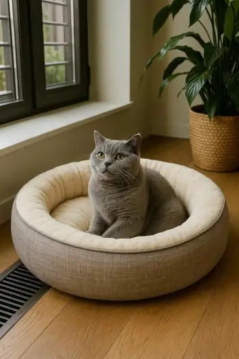Shtrat për kafshë Paws & Whiskers, Bunny, 85x65, bezhë