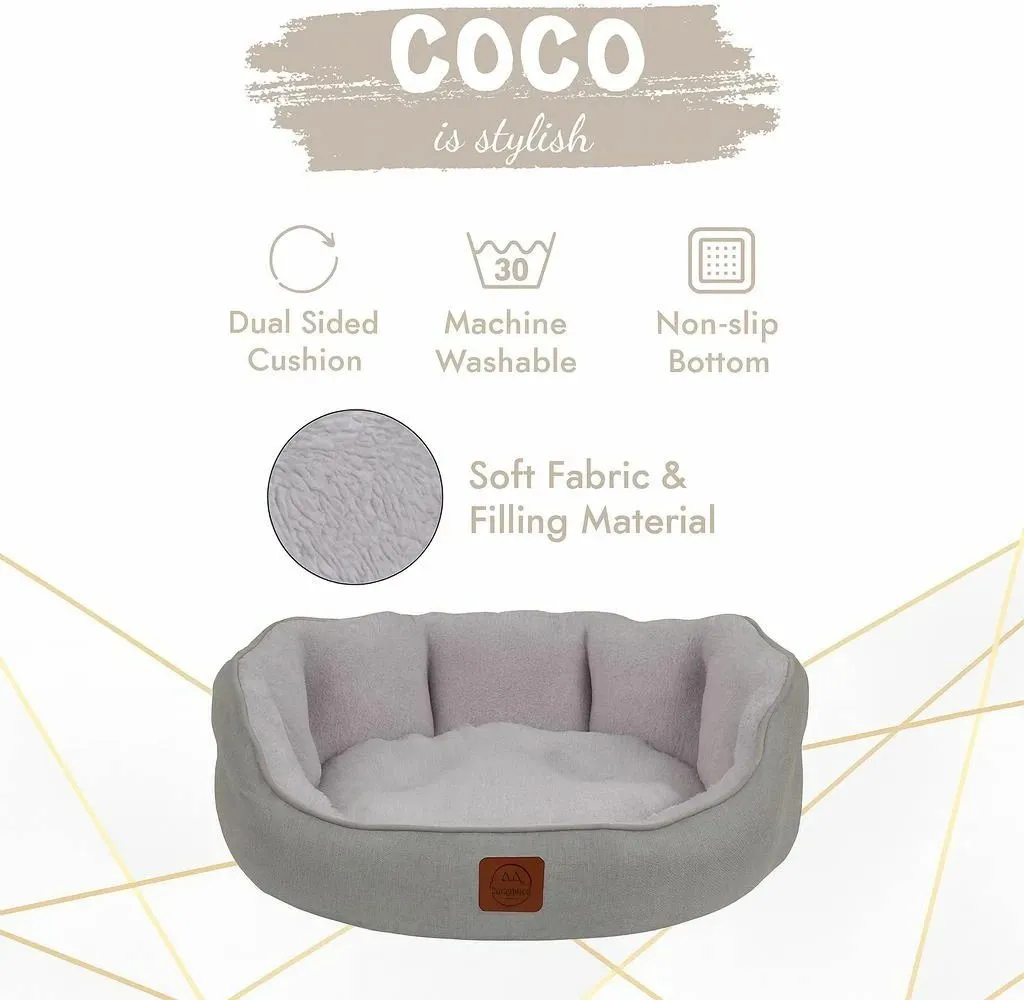 Shtrat për kafshë Coco L, ngjyrë gri - 5