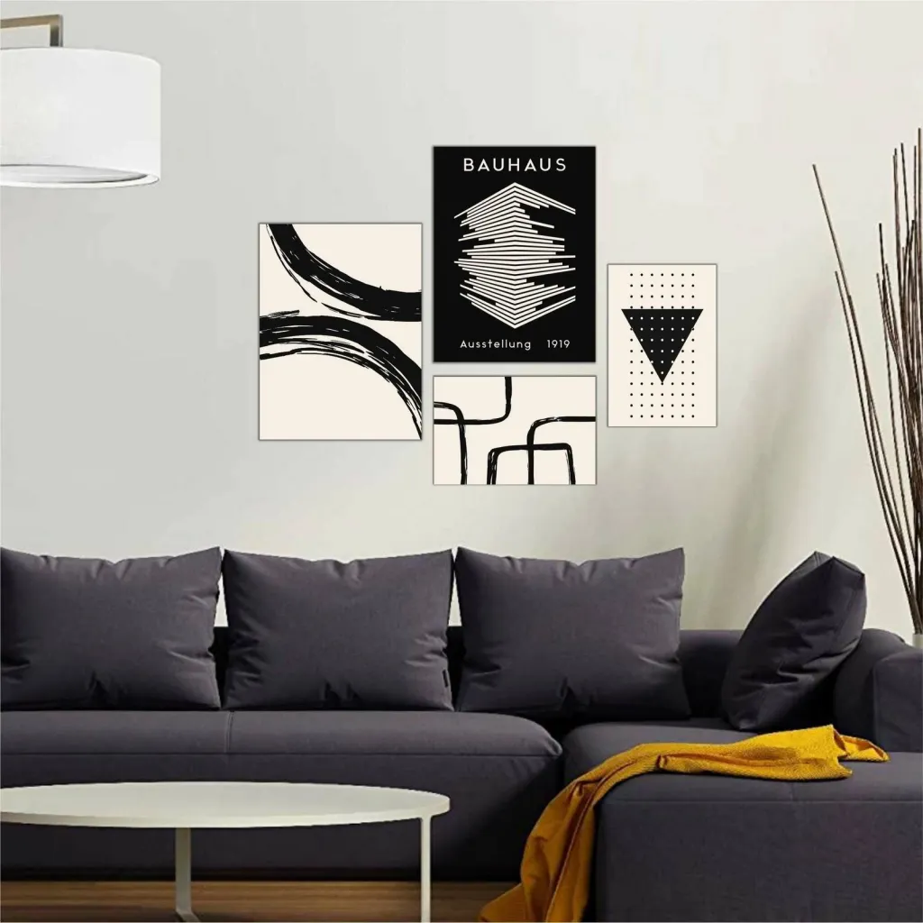 Pikturë dekorative MDF (4 copë), Wallity, Mdf - 00136 - 1