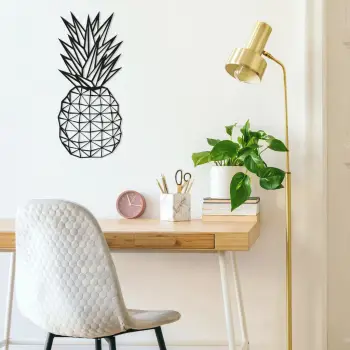 Aksesor dekorativ metalik për mur, ananas, Wallity