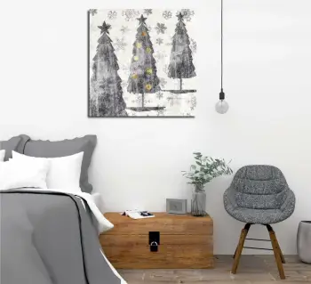 Pikturë dekorative në kanavacë, shumëngjyrëshe, Wallity KC448, 45x45cm