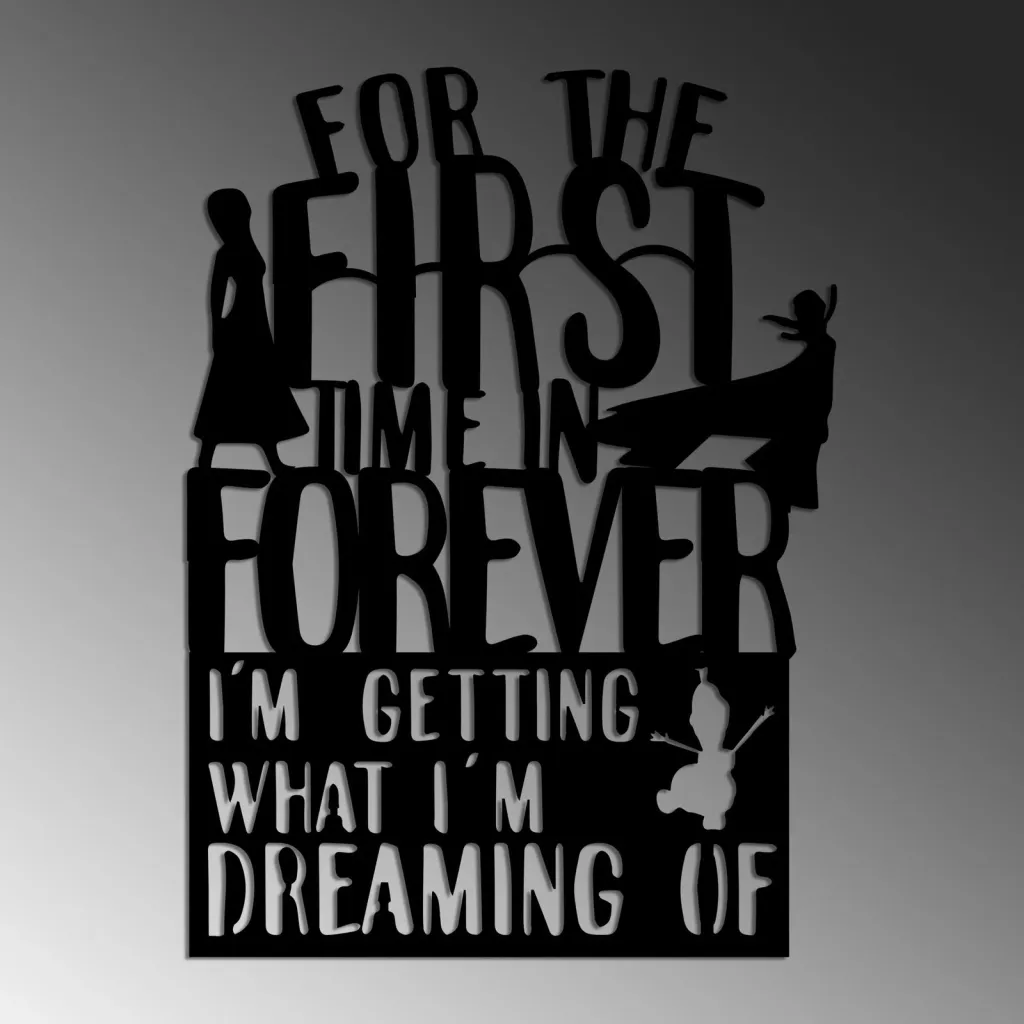 Aksesor dekorativ metalik për mur, Wallity, First Time Forever - 4