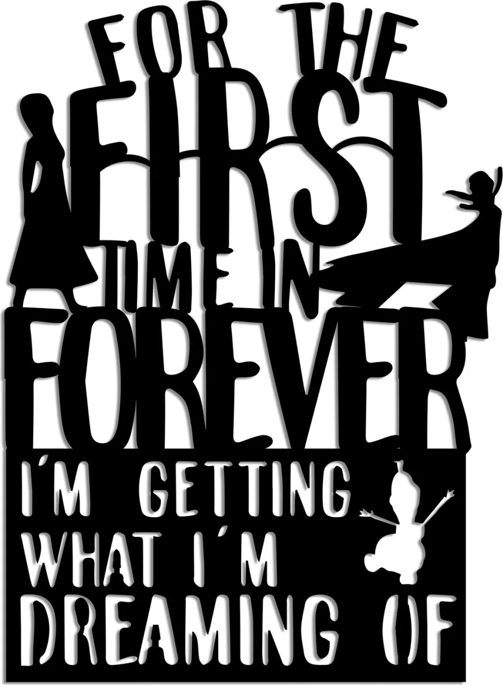Aksesor dekorativ metalik për mur, Wallity, First Time Forever - 5