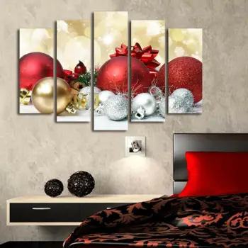 Pikturë dekorative në kanavacë (5 pjesë), Wallity, 5PATNOEL-8
