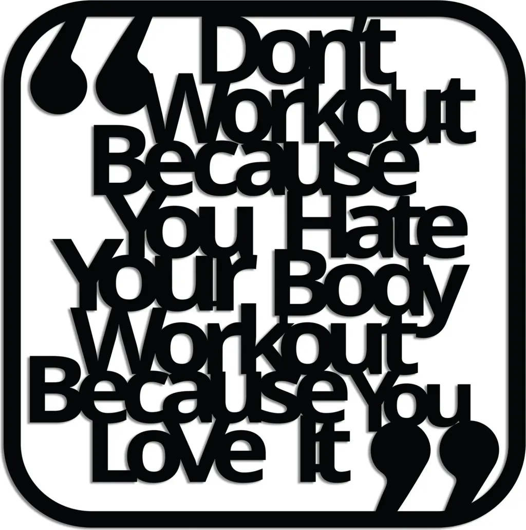 Aksesor dekorativ metalik për mur, Wallity, Don't Workout - 5