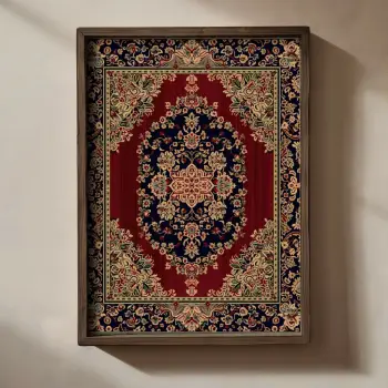Pikturë dekorative me kornizë MDF, Wallity, TUN083-L, shumëngjyrëshe, 35x47x2cm
