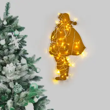 Aksesor dekorativ metalik për mur, Wallity, ngjyrë ari, XMASGOLD - 005
