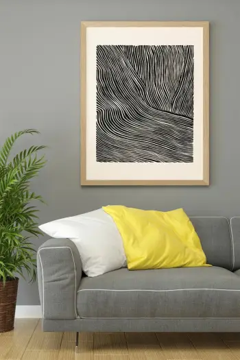 Pikturë dekorative me kornizë, Wallity, Lmnmdl32, shumëngjyrëshe, 33x48cm