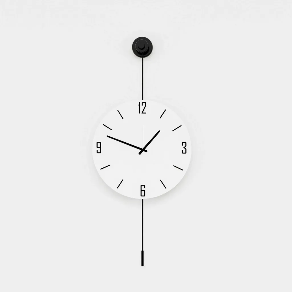 Orë muri dekorative prej metali, Wallity, Mclock-00117, e zezë - 1