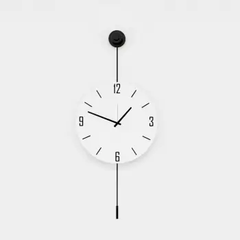 Orë muri dekorative prej metali, Wallity, Mclock-00117, e zezë