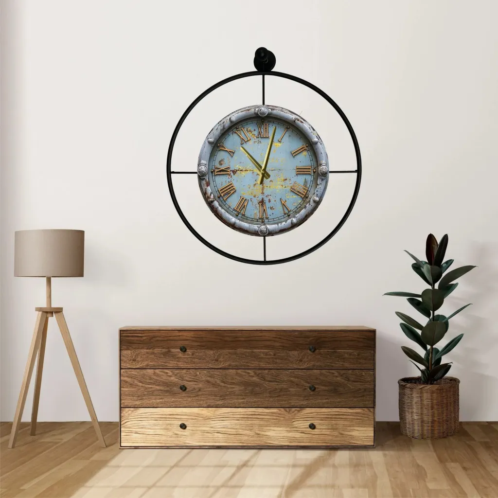 Orë muri dekorative prej metali, Wallity, Mclock-00130 - 2
