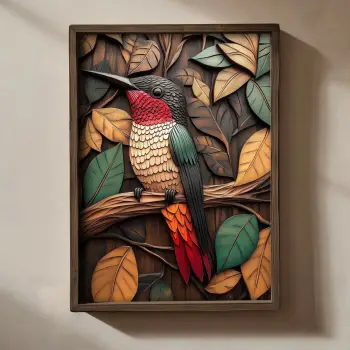 Pikturë dekorative me kornizë MDF, shumëngjyrëshe, Wallity, TUN070-XL, 50x70x3.5cm