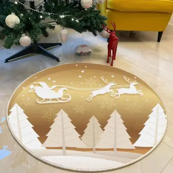 Qilim rrumbullakët, ngjyrë ari dhe e bardhë, Conceptum Hypnose, 120 cm