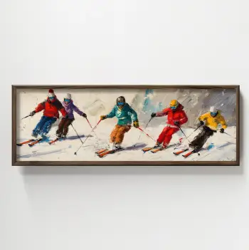 Pikturë dekorative me kornizë MDF, Wallity, HUM006, shumëngjyrëshe, 120x40x3.5cm