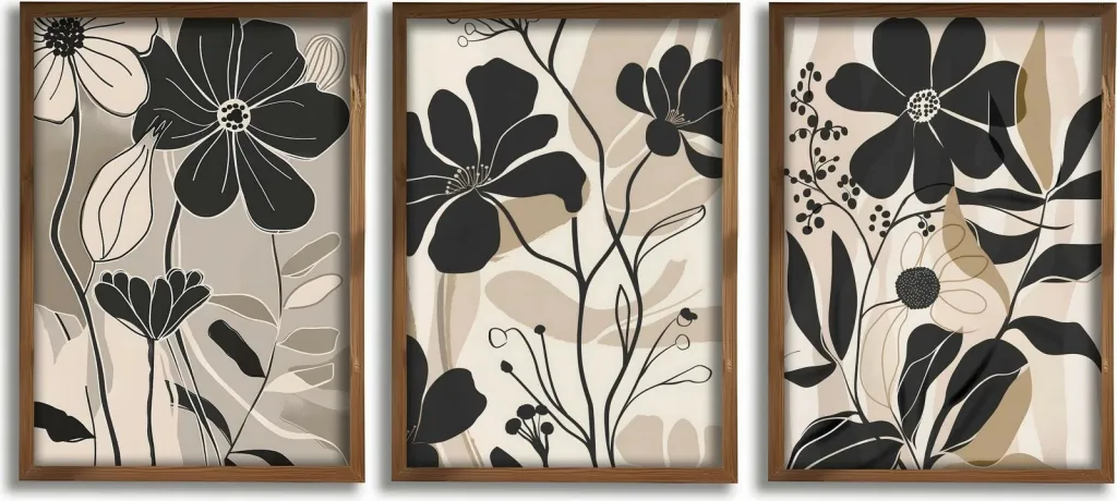 Pikturë dekorative me kornizë MDF (3 copë), Wallity, GE265-L - 2