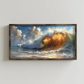 Pikturë dekorative me kornizë MDF, shumëngjyrëshe, Wallity, AI089, 60x120x3.5cm