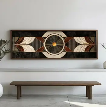 Pikturë dekorative me kornizë, MDF, Wallity, EMR016, shumëngjyrëshe, 40x120x3.5cm