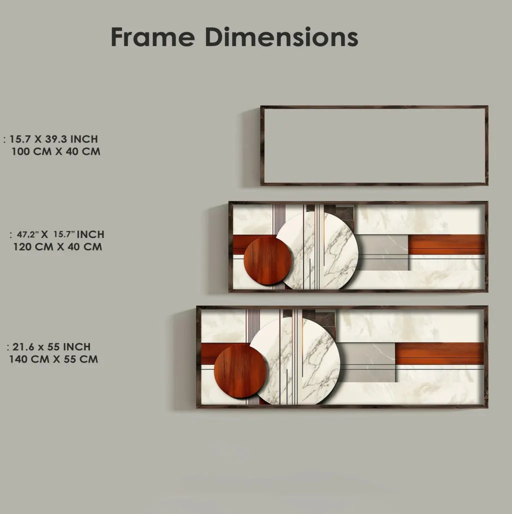 Pikturë dekorative me kornizë MDF, Wallity, EMR031 - 5