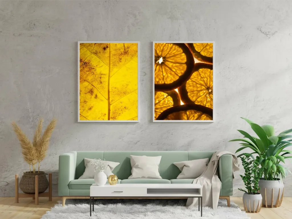 Pikturë dekorative me kornizë MDF (2 copë), Wallity, Mp2-00115, 30x40cm - 1