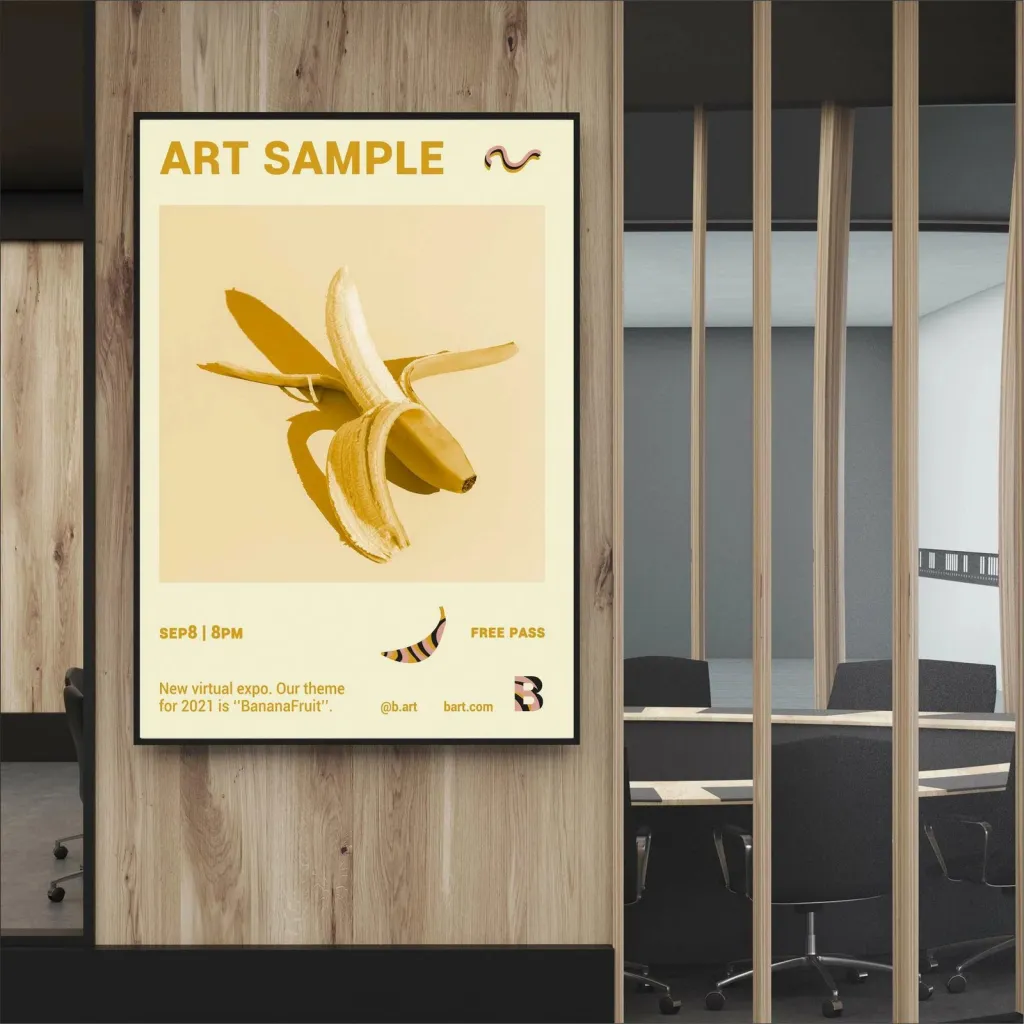 Pikturë dekorative me kornizë, MDF, Wallity, Mp-00104, 50x70cm - 1
