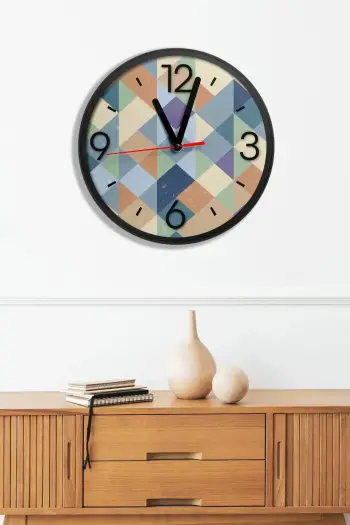 Orë dekorative MDF, shumëngjyrëshe, Wallity, Artavessa3Dclock17