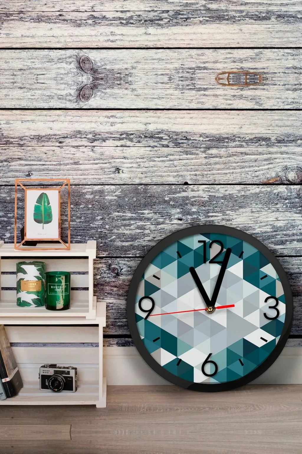 Orë dekorative MDF, shumëngjyrëshe, Wallity, Artavessa3Dclock15 - 2