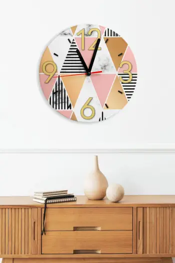 Orë dekorative MDF, shumëngjyrëshe, Wallity, Artavessa3Dclock24