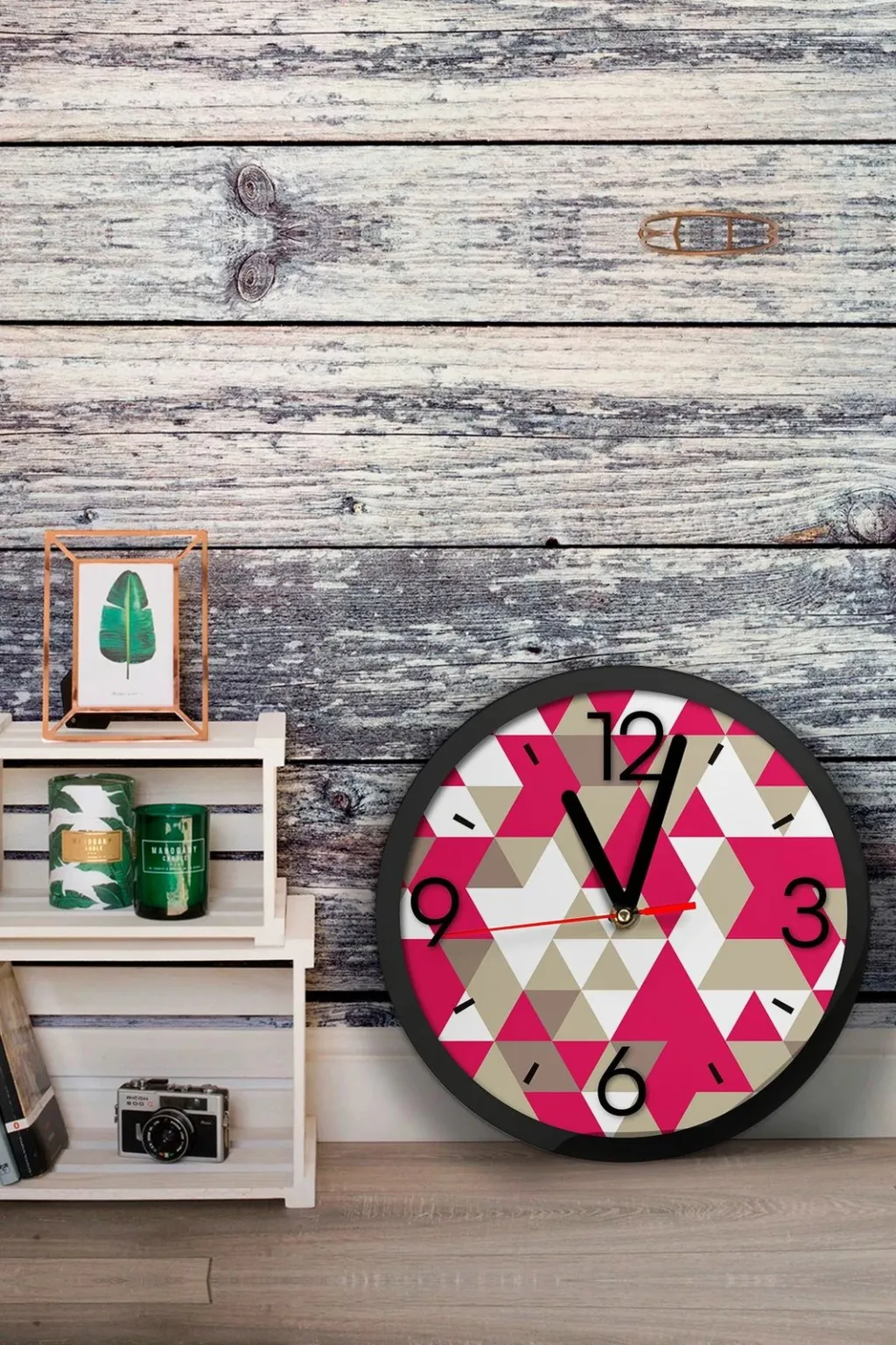 Orë dekorative MDF, shumëngjyrëshe, Wallity, Artavessa3Dclock19 - 2