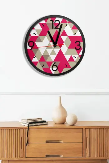 Orë dekorative MDF, shumëngjyrëshe, Wallity, Artavessa3Dclock19