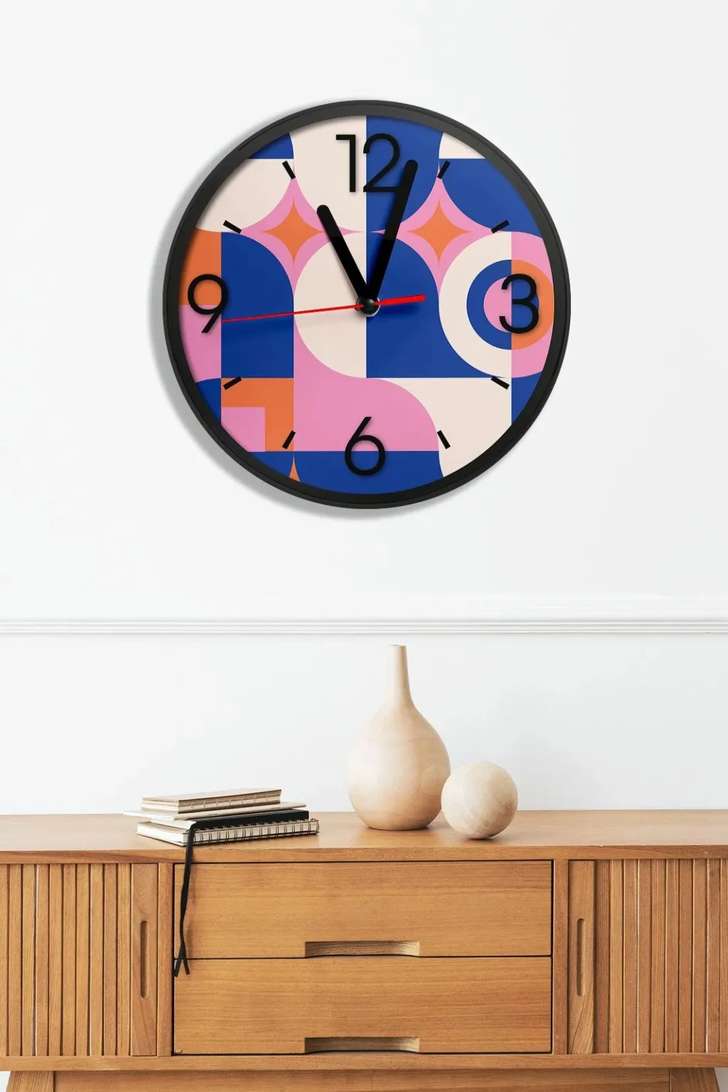 Orë muri dekorative MDF, shumëngjyrëshe, Artavessa3Dclock21 - 1
