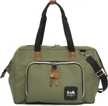 Çantë dore e madhe, material parashute, ngjyrë kaki, Zoozie Bags 2151 - 32127