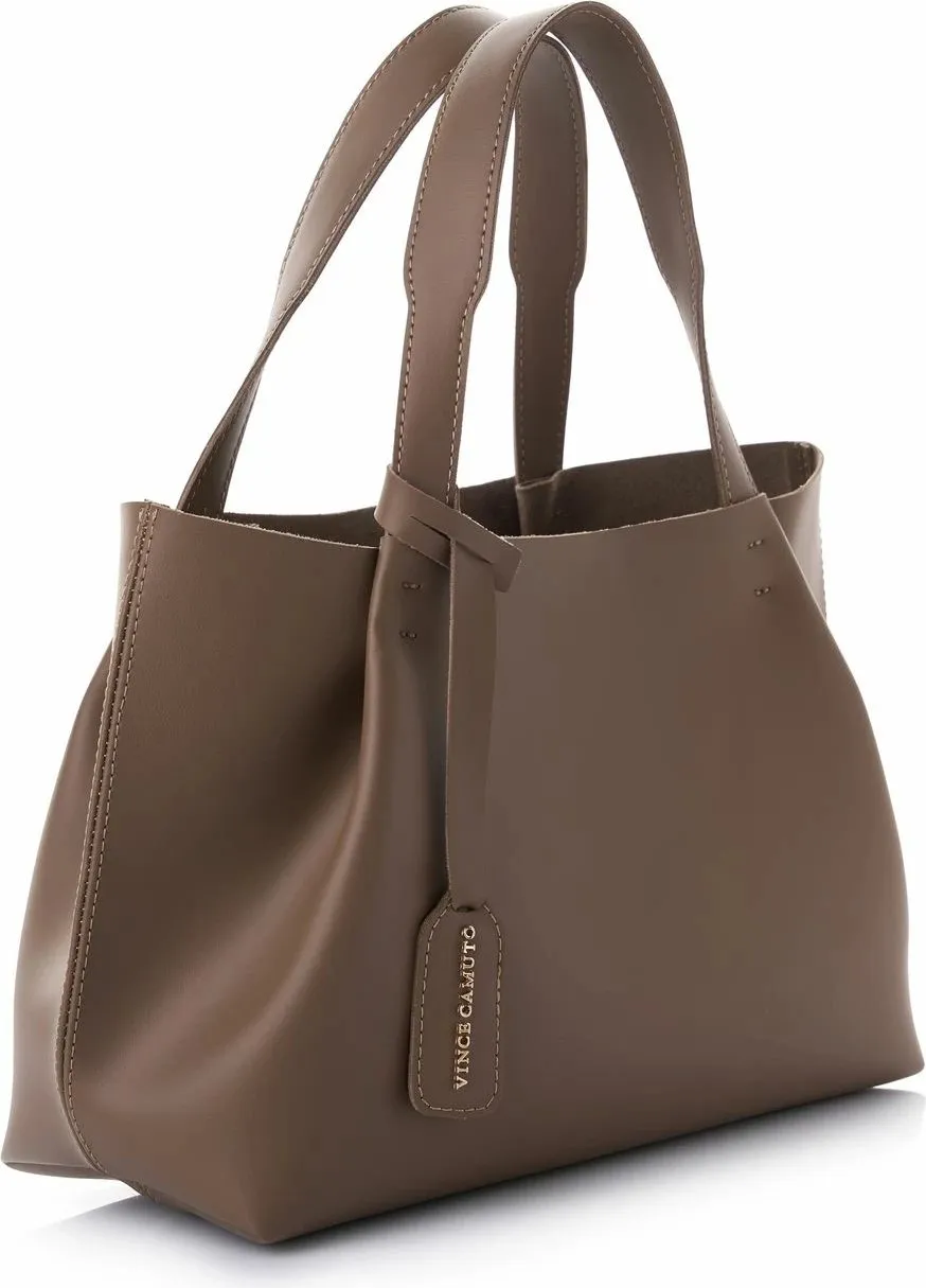 Çantë tote Vince Camuto, Monza, ngjyrë mink e errët - 2