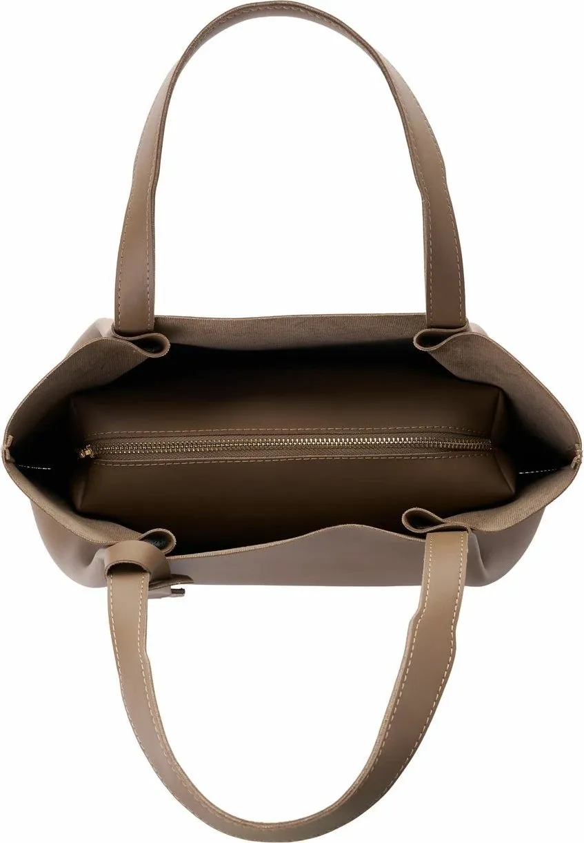 Çantë tote Vince Camuto, Monza, ngjyrë mink e errët - 6