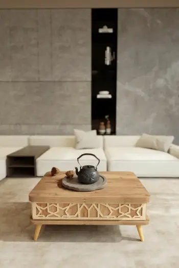 Tavolinë kafeje Skye Decor, Ottowa Ada, ngjyrë pishë