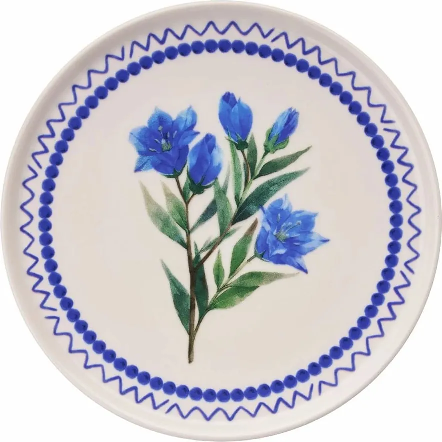 Set pjatash ëmbëlsirash (6 copë), Hermia Concept, degë blu - 3