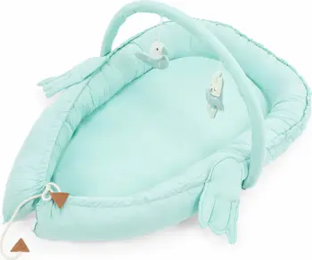 Shtrat për bebe Evila Originals, babynest, ngjyrë mint