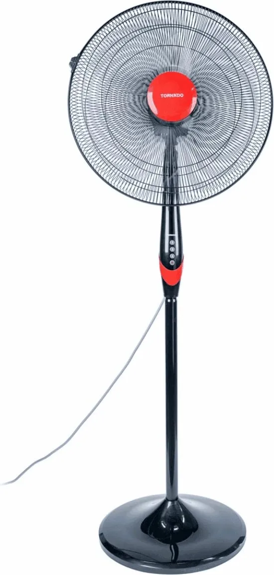 Ventilator në këmbë, Tornado, TSF-18XW, 3 shpejtësi, i zi - 1