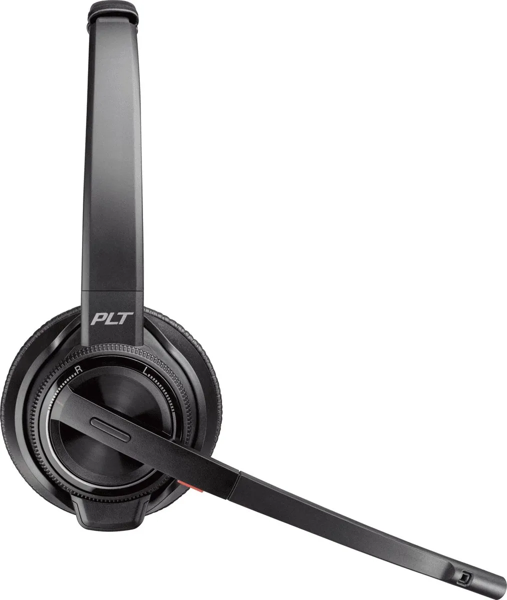 Kufje me mikrofon, Poly Plantronics, Savi 8220 8D3J2AA, pa tel, e zezë - 1
